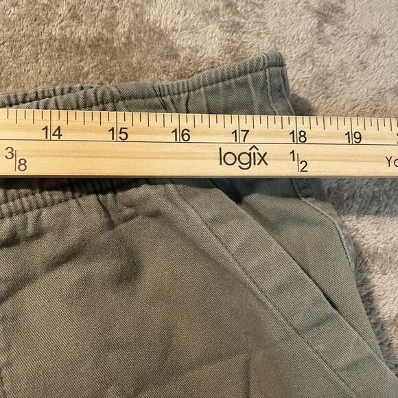 Old Navy Pants Womens XL Comfort Waistband Pull On Olive Green Utility Ankle - Picture 7 of 7